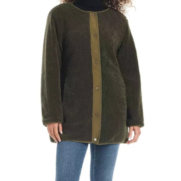 NEW Koolaburra by UGG Reversible Sherpa Quilted Jacket Olive Women's XXL - Picture 11 of 12